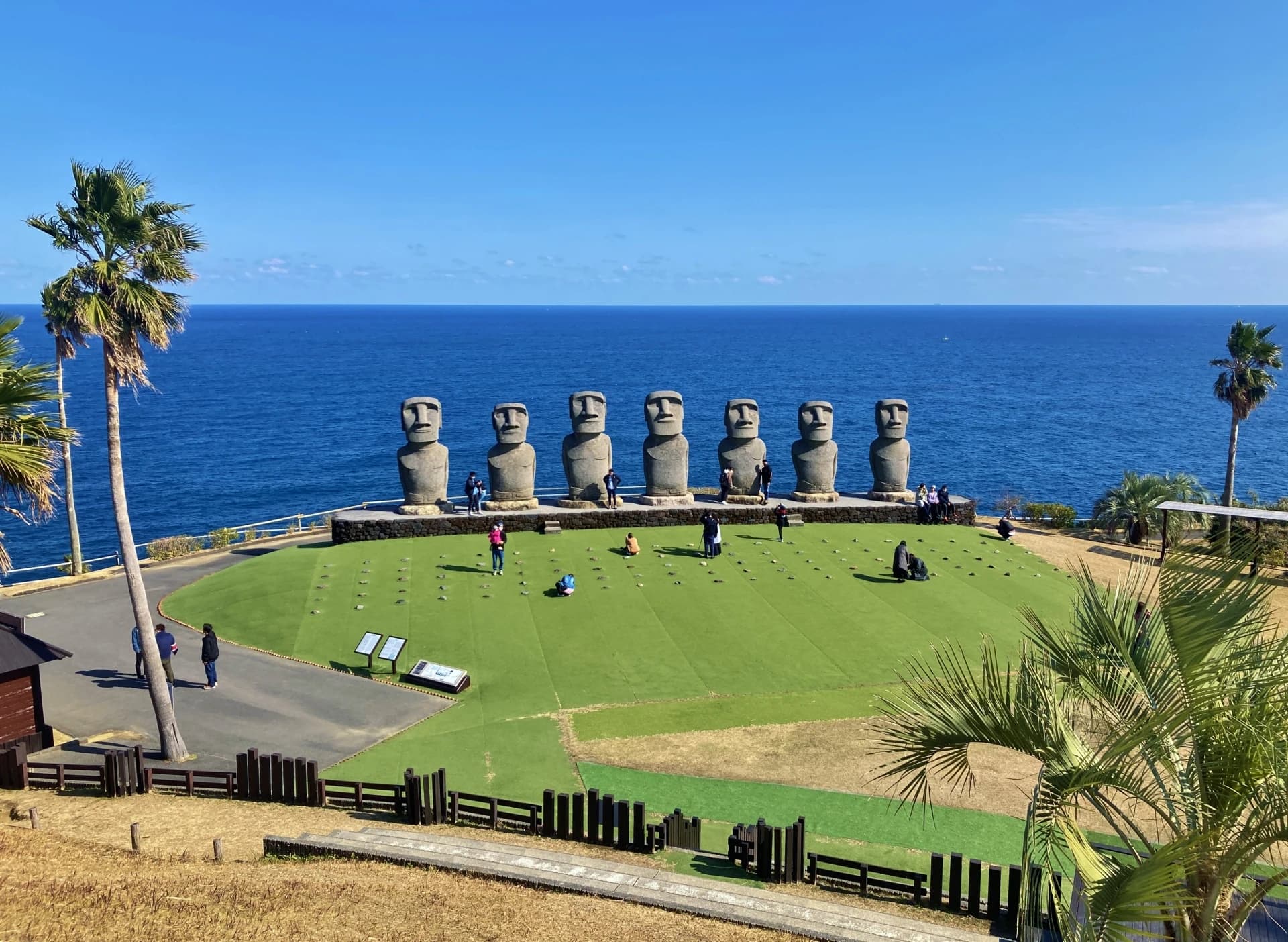 Moai Statues at Sun Messe Nichinan