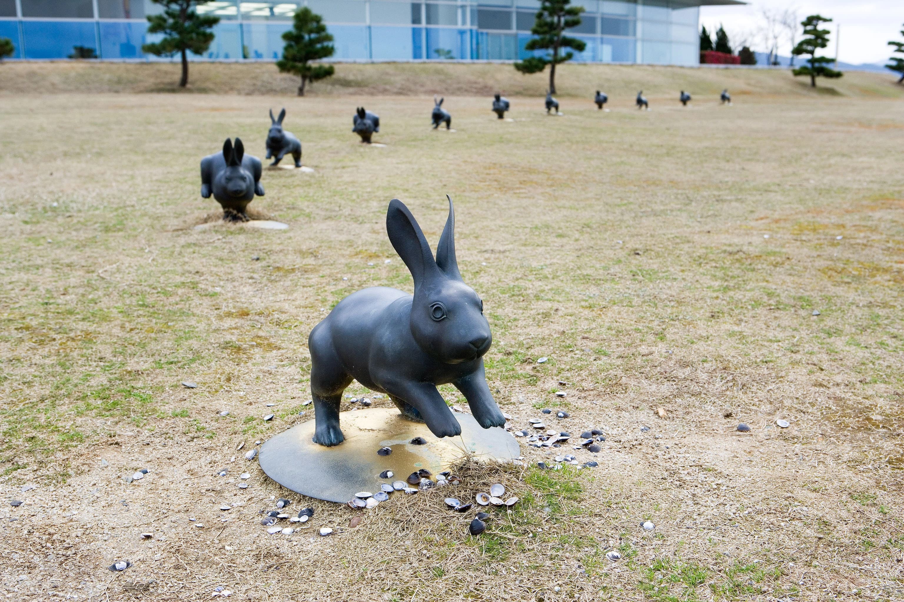 Rabbit Statues at Lake Shinji
