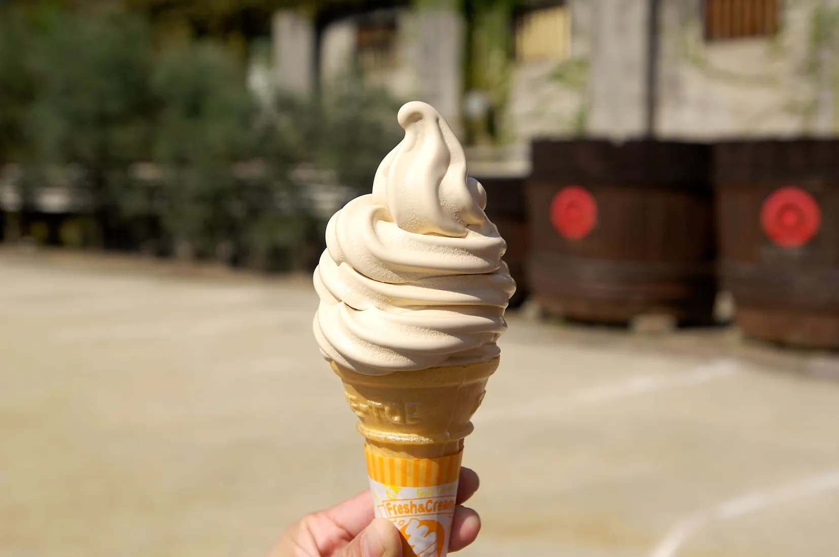 Soy sauce soft-serve ice cream