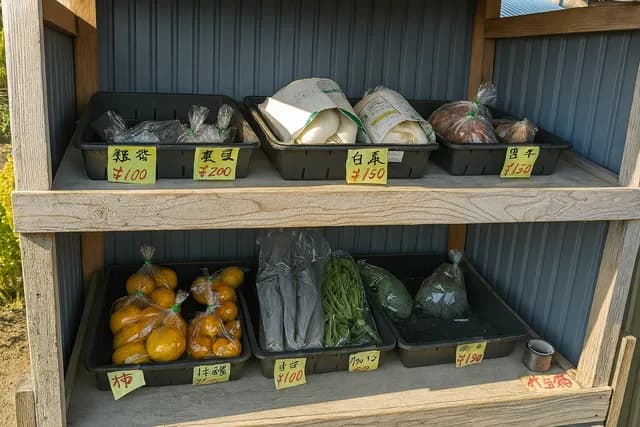 무인 채소 가판대