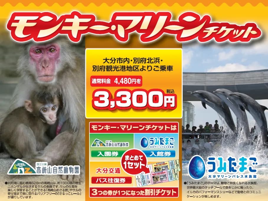 몽키 마린 티켓