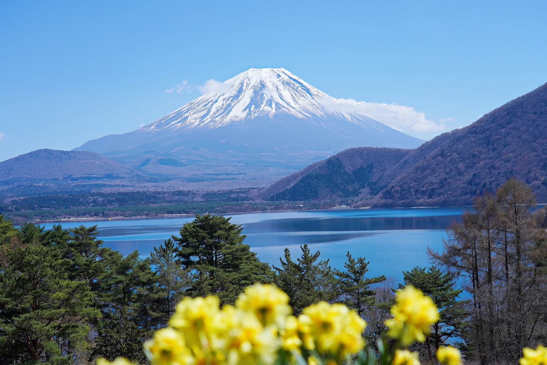 View from Lake Motosu
