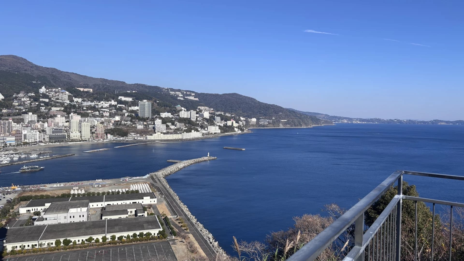 Panoramic view from Atami Castle